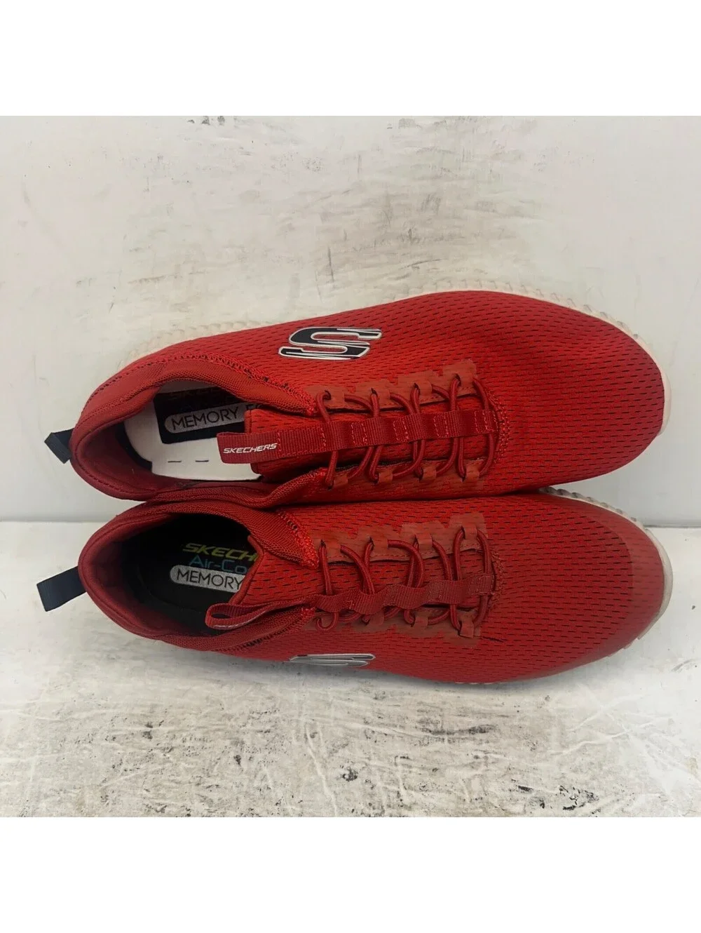 Skechers Men's Elite Flex Belburn Casual Sneakers 52529 Red/White Size 9M